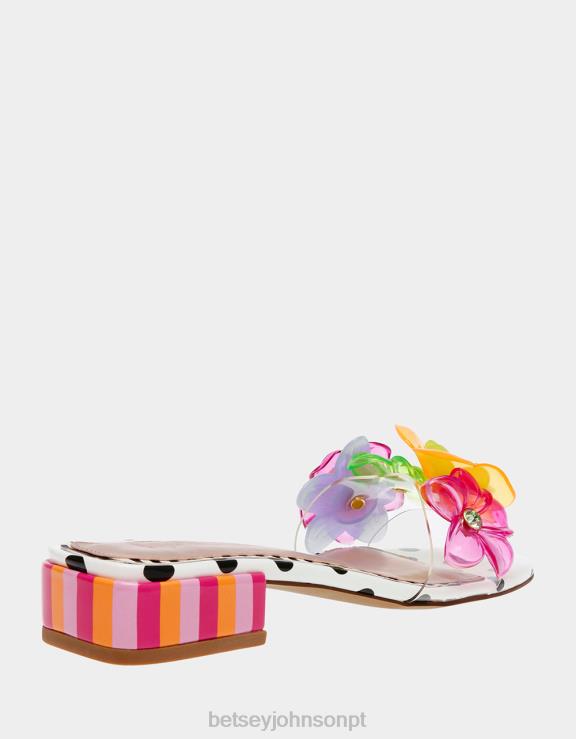 preto/bolinhas/ponto jornal H6X06114 Betsey Johnson mulheres sapato