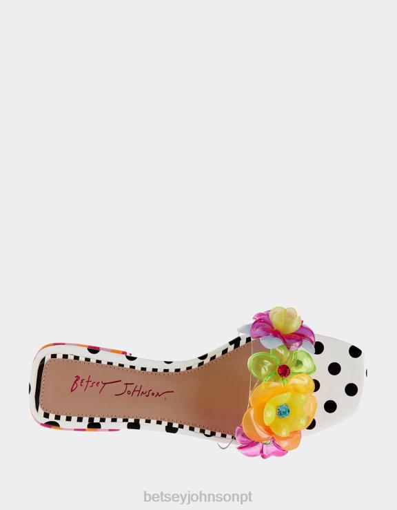 preto/bolinhas/ponto jornal H6X06114 Betsey Johnson mulheres sapato