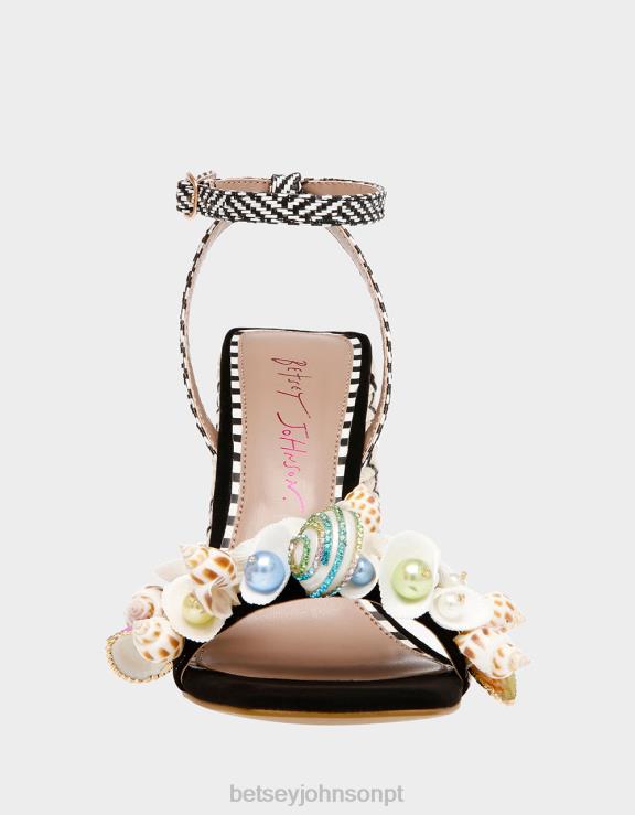 preto multi anckor H6X0679 Betsey Johnson mulheres sapato