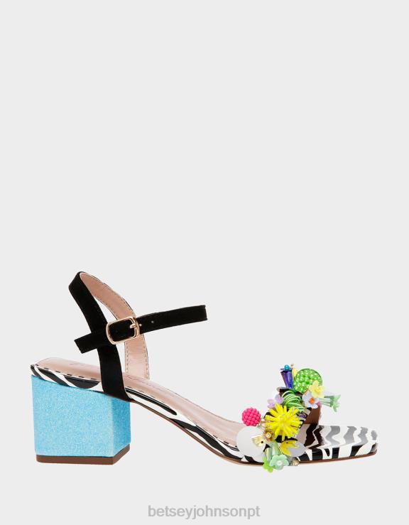 preto multi jayleene H6X06106 Betsey Johnson mulheres sapato