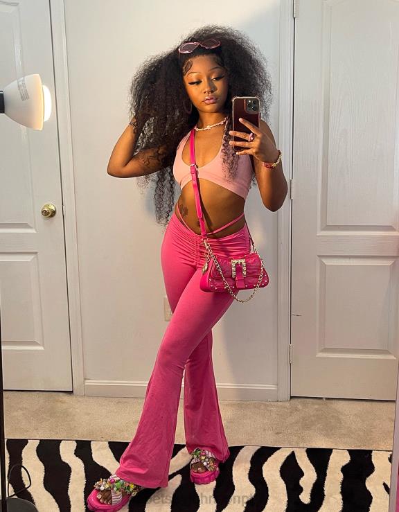 rosa multi franqueado H6X06107 Betsey Johnson mulheres sapato