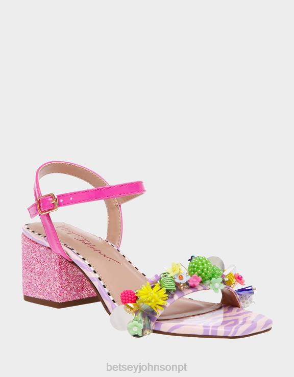 rosa multi jayleene H6X0697 Betsey Johnson mulheres sapato