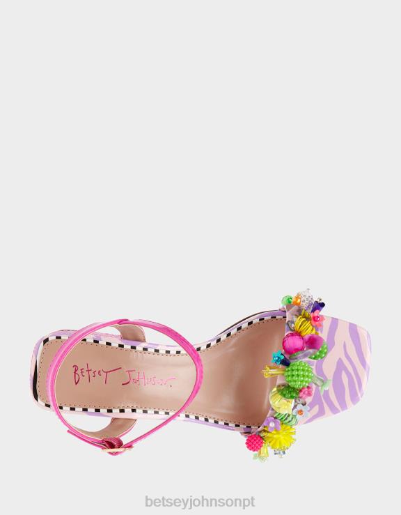 rosa multi jayleene H6X0697 Betsey Johnson mulheres sapato