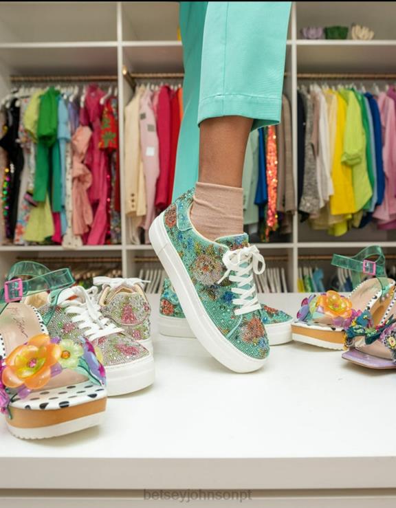 floral sidny H6X069 Betsey Johnson mulheres sapato